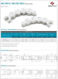 Характеристики Пластиковые цепи MD1701 R-MD1701 TAB R
